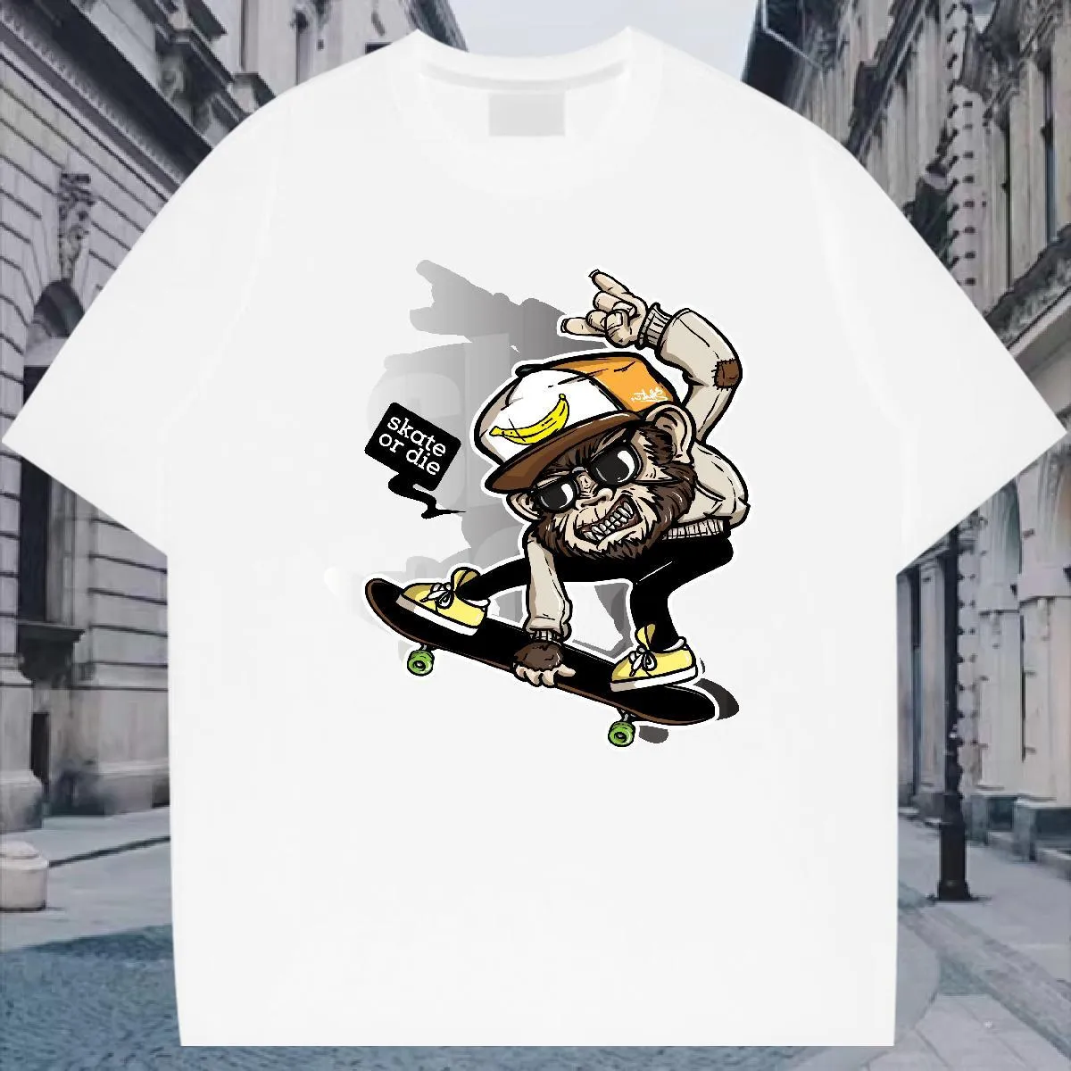 skate & street clothing shirts dress shirts Vision Street Wear Oversized Ghost Skater Embroidered Shirt