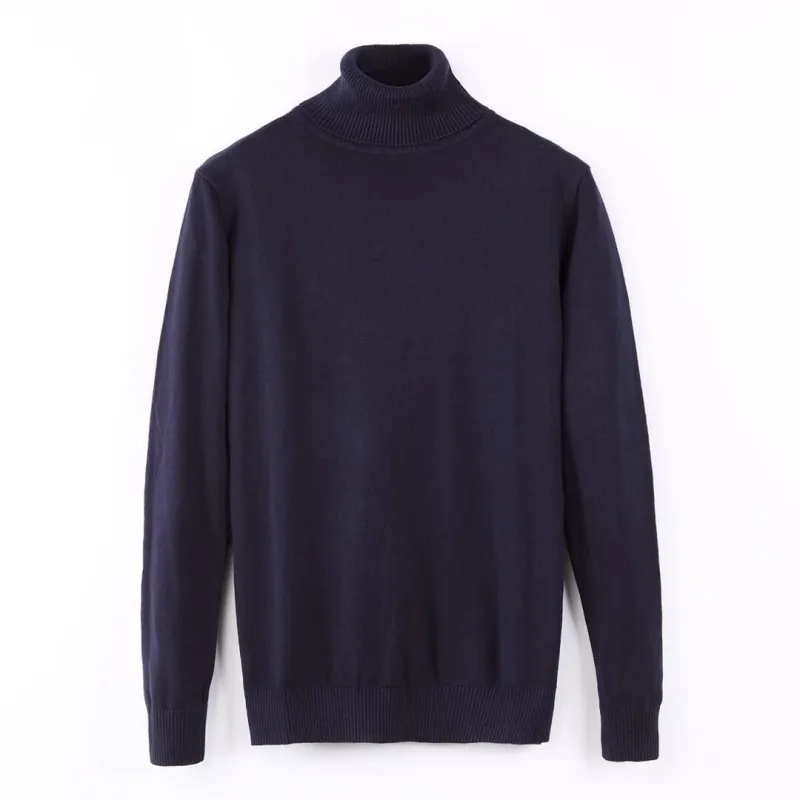 Hot Sale Mens Designer Sweater Shirts Thick High Neck Warm Pullover Slim Knit Knitting Jumpers Small horse Brand Cotton Sweatshirt