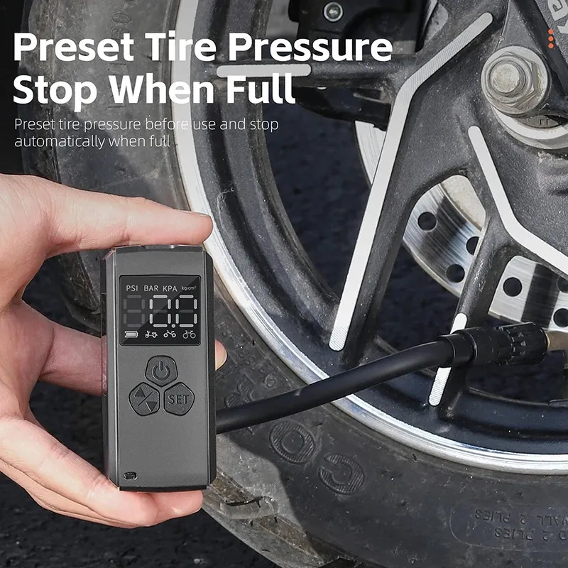 Portable Bicycle Tire Pump BONAEVER Bike Pump Mini Tire Inflator