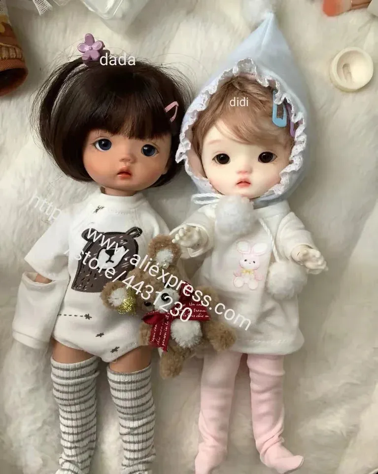 DHgate DIY Anime Silicone Resin BJD Ball Jointed Dolls Set of 18 240719 Toys Gifts
