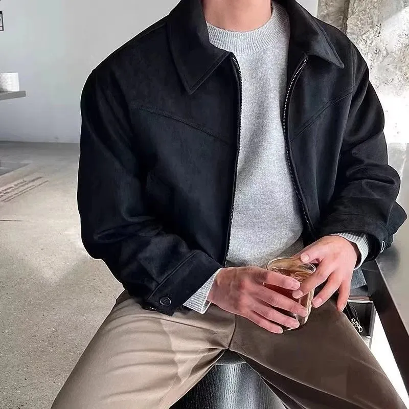Men's Retro Street Clothing Bomber leather jacket Men's Retro Street Clothing Bomber leather jacket
