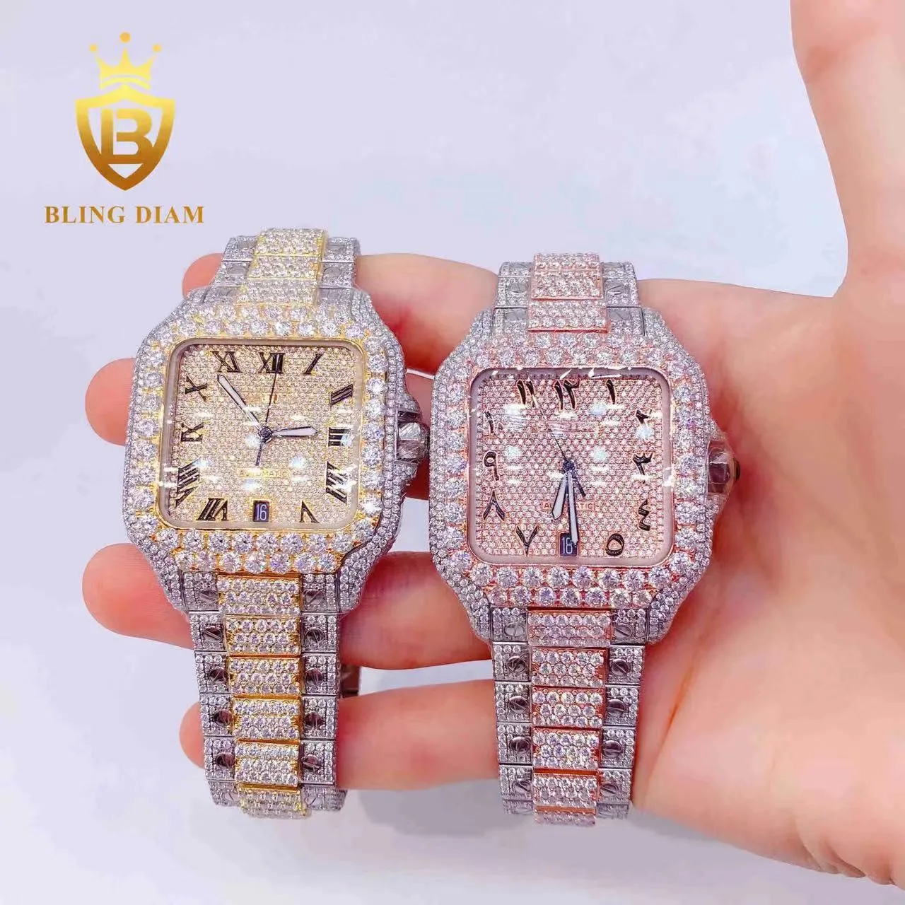 Iced out crystal watches sale