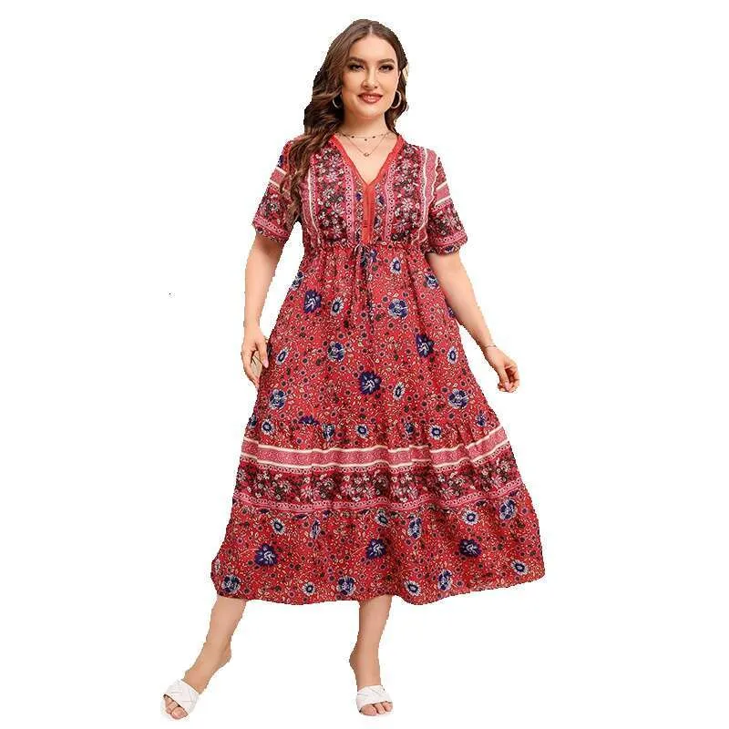 open lace back dress Red Lace ,Bohemian Maxi Dress , Boho Dress – Boho Queens main image 0