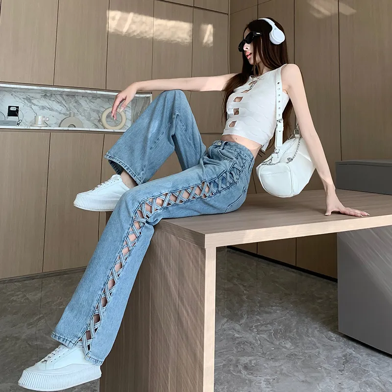 パンツ WAVE DESIGN HIGH WAIST DENIM s-l400.jpg