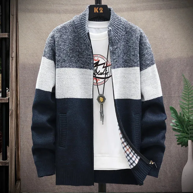 Mens fleece cardigan sweaters discount
