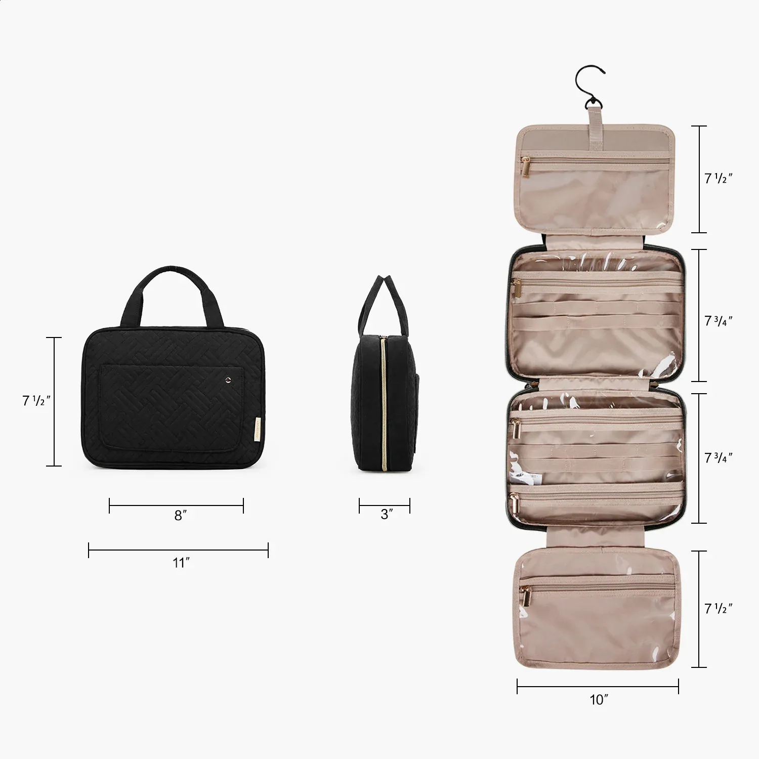BAGSMART Makeup Cosmetic Bag with Hanging Hook, Water-Resistant Toiletry Travel Organizer for Full-Sized Toiletries, 240722 8e12 from Dhgate Cosmetic Bags & Cases - price 41.95 BAGSMART Makeup Cosmetic Bag with Hanging Hook, Water-Resistant Toiletry Travel Organizer for Full-Sized Toiletries, 240722 8e12 from Dhgate Cosmetic Bags & Cases - price 41.95