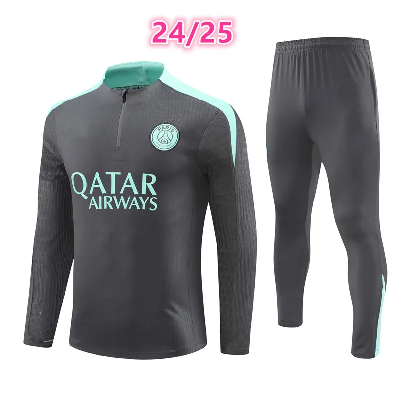 2024 2025 Traje de entrenamiento de chandal de futbol de Paris Hombres y ninos 23 24 25 Mbappe Futbol Pista Survetement Foot Chandal