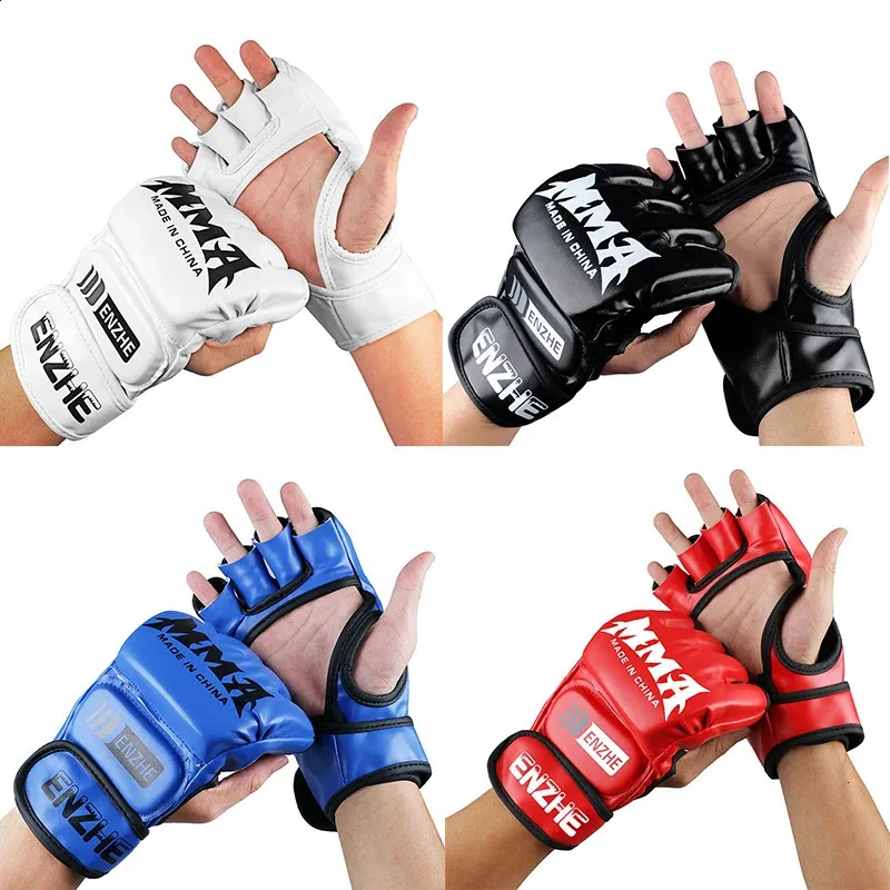 Professional Half Sleeved PU Leather Boxing Chainsaw Gloves In For MMA Muay Thai And Sports With Handguard 240715 From Kang07 9.4 DHgate.Com
