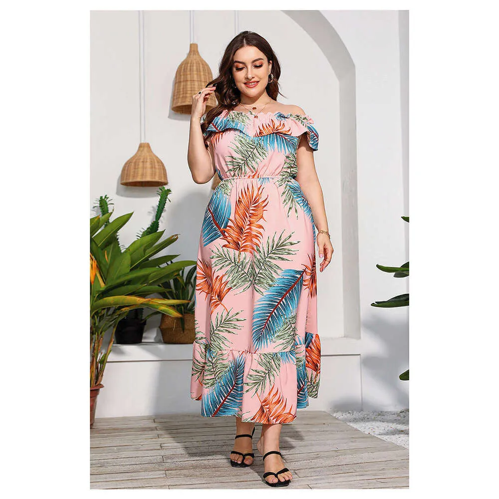 Women's Tropical Printed Maxi Dress with Ruffled Hem for Summer Beach  Vacation from Dhgate Basic & Casual Dresses - price 46.24