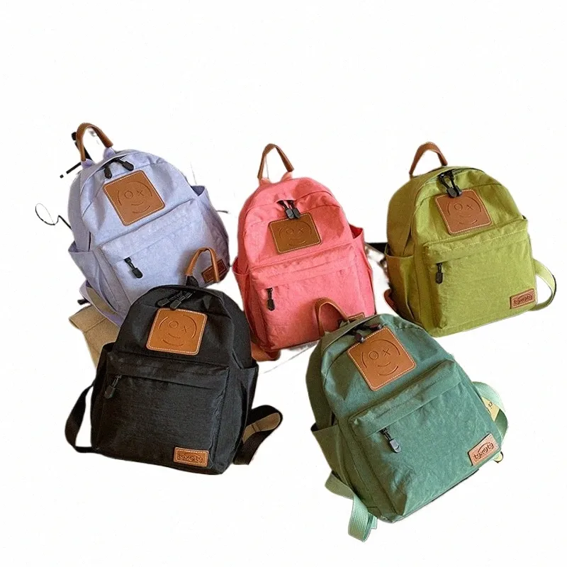 Cute Kids Canvas Backpack Solid Color Toddler Backpack, Lightweight  Travel School Bag for Girls, Mommy Me Matching Mochila