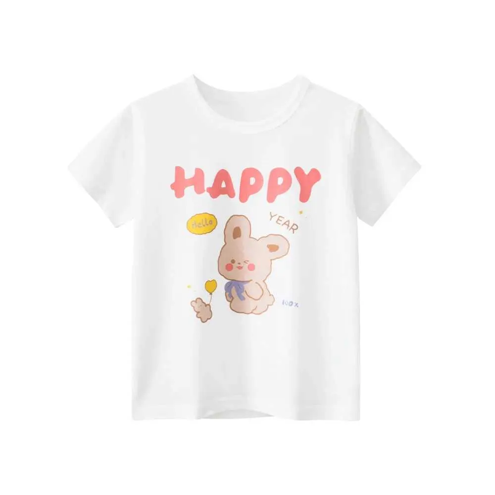 Cute Cotton Rabbit T-Shirt for Baby Girls 1-9T - Infant Tshirts, Short ...