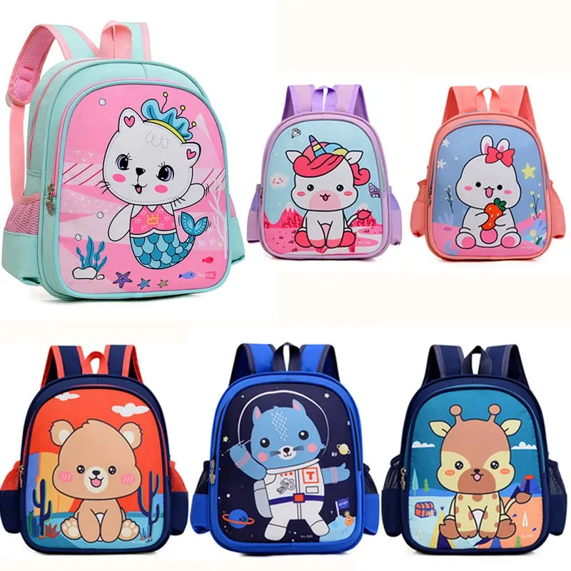 Mochila Para Niños Cute Cactus Kindergarten Prechool Bag For