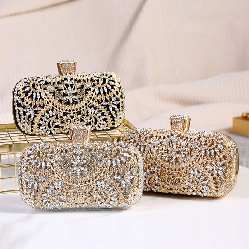 BBTT.ful Sparkling Rhinestone Evening Purse - Crossbody Clutch For Wedding, Prom, Party - View #3
