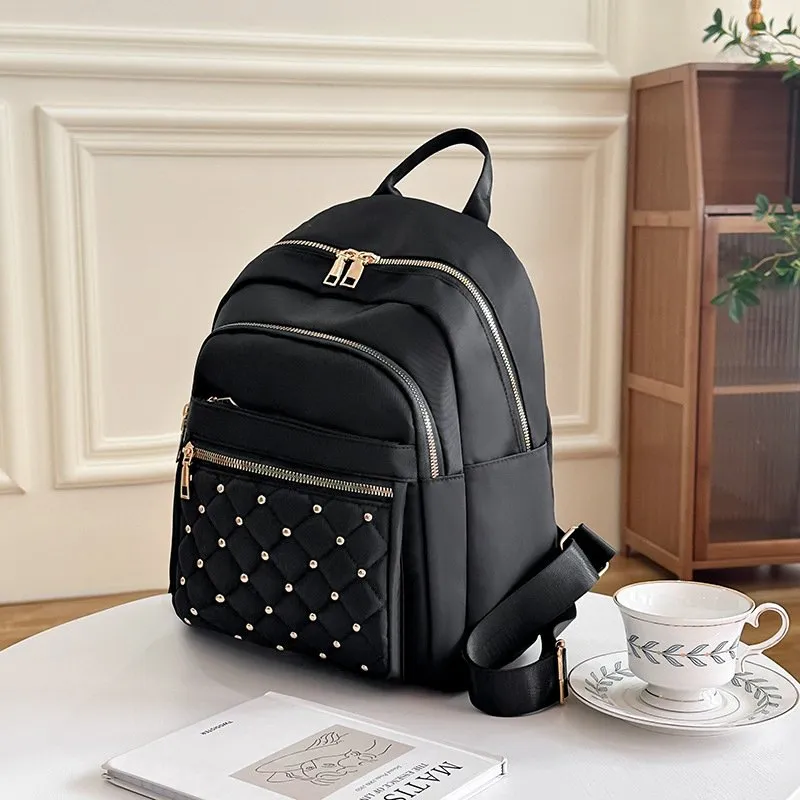 Vintage Style Womens Backpack - Classic PU Leather School  display picture 1
