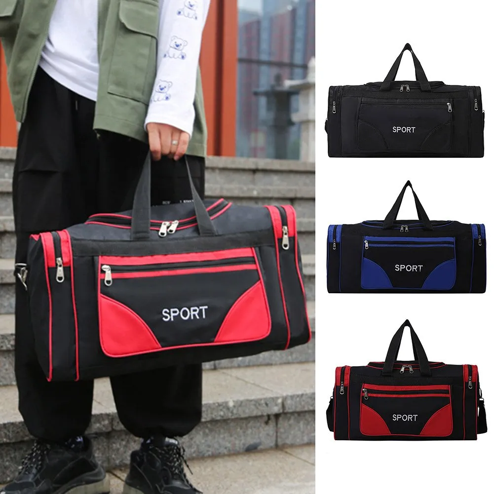 YIMWNYI Sports Gym Bag With Separate Shoe Compartment: Large Capacity Oxford Travel Tote For Men And Women