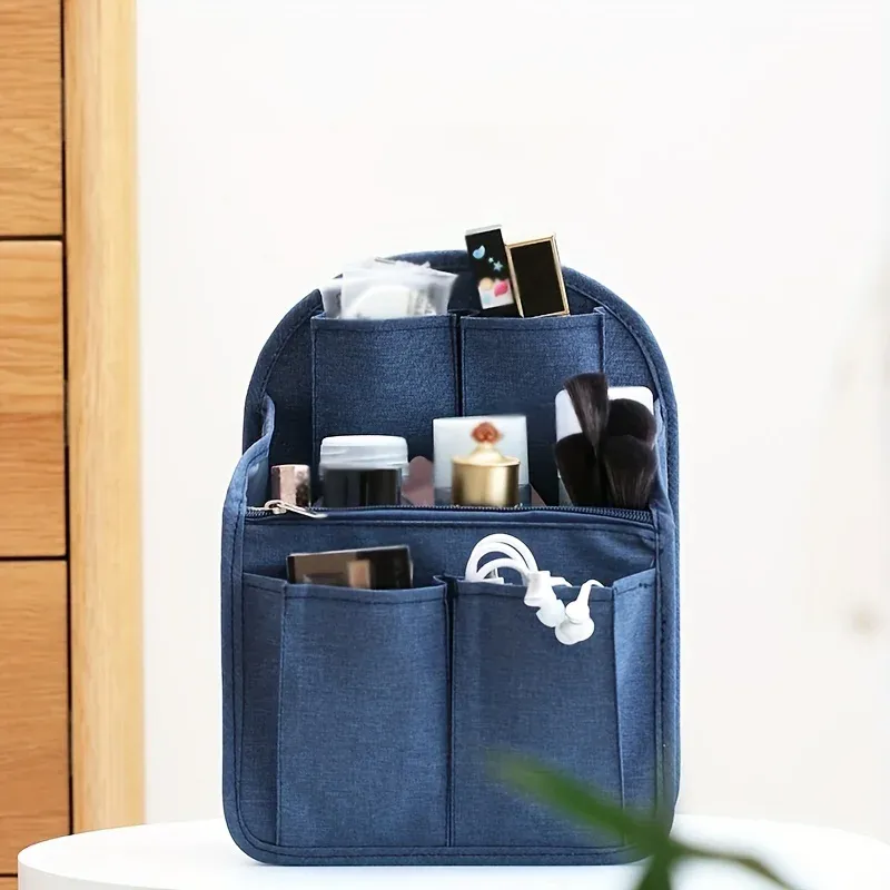 DHgate Felt Backpack Organizer Insert Versatile Travel Essential Bag with Multiple Pockets Bags Luggage Accessories