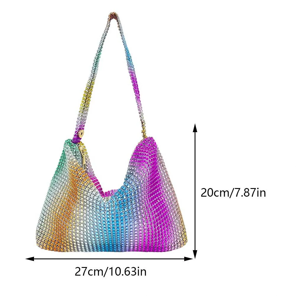 Large Glitter Evening Clutch Versatile Shoulder Handbag for Women Perfect for Parties Cocktails and Weddings