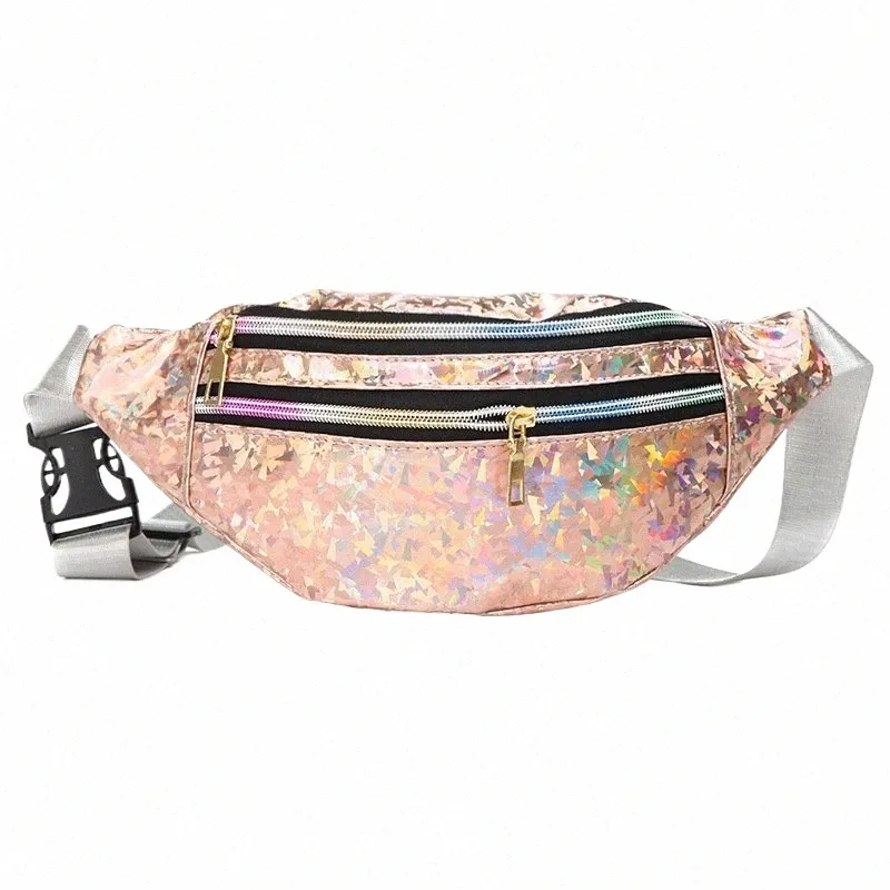 Geometric holographic fanny pack hotsell