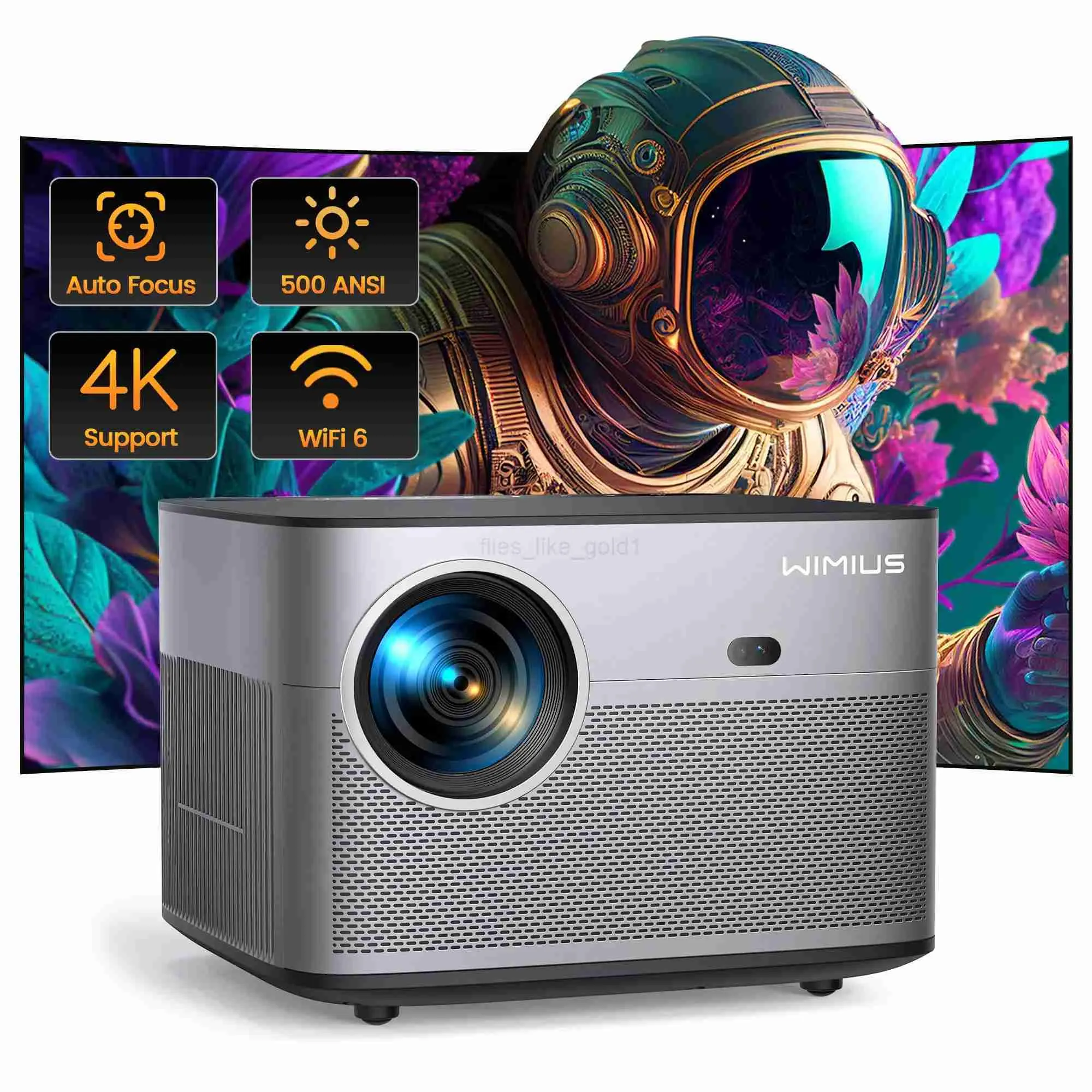 WiMiUS P64 PROJECTOR プロジェクター WiMius P64 Projektör: Ultimate 4K Home Sinema, 500 Yi TL7