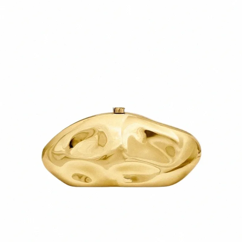 Acrylic Shell Clutch Gold Clutch Bag For Women Elegant Evening Party Purse With Shiny Metal Detailing Gold And Silver Blue Egg Accents High Quality Menger Gold Clutch Bag K4KK From Trendytotette 24.56