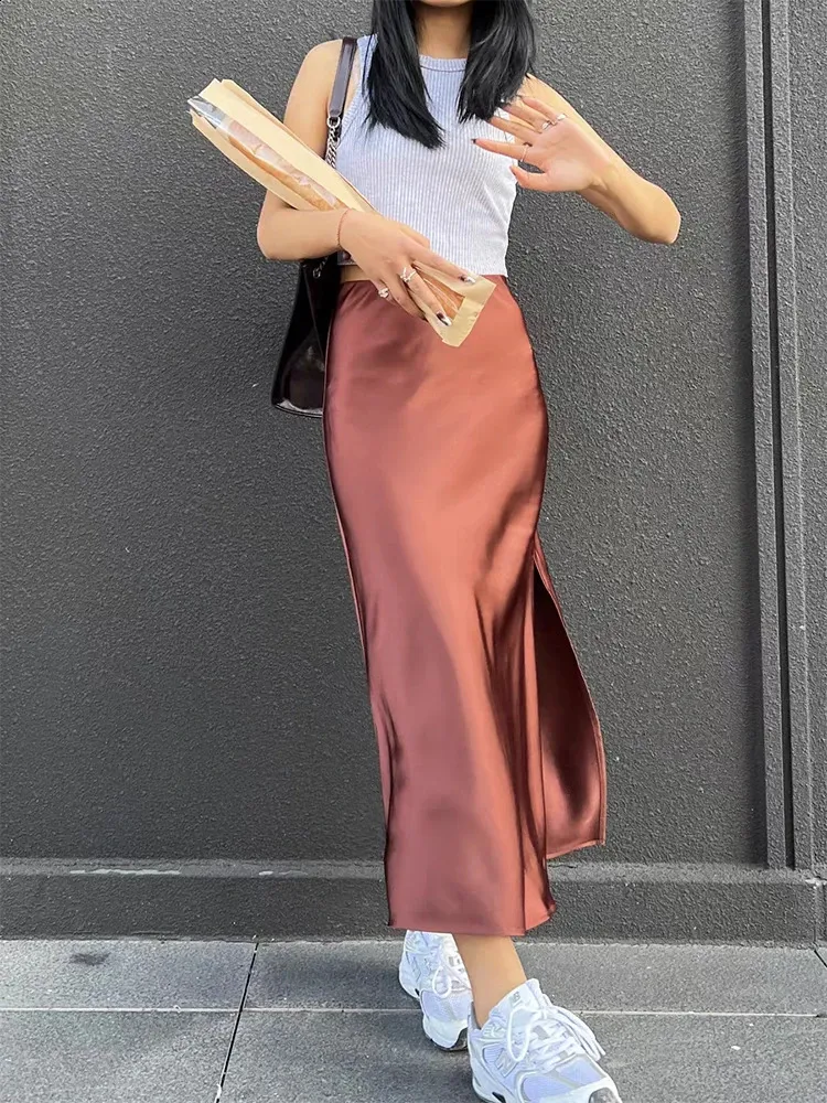 【yo BIOTOP】silk A line skirt BIOTOP(ビオトープ) / 【yo BIOTOP】silk A line skirt