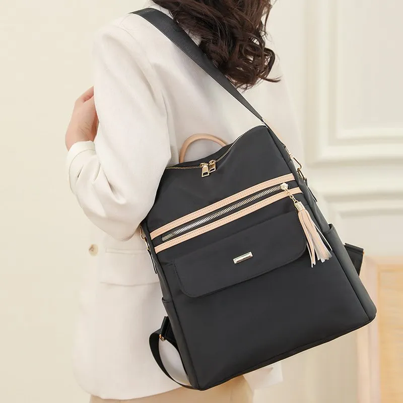 DHgate Oxford Womens Leather Backpack with Tassels Stylish Travel Companion for Modern Women Bags Luggage Accessories