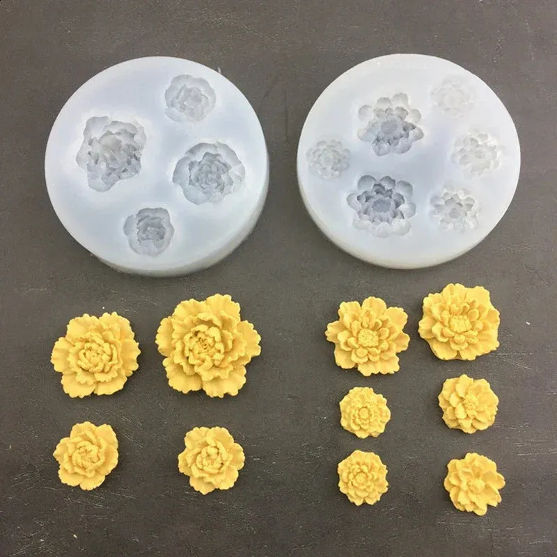 Stampo In Silicone Per Fiori 3D - 11 Forme Per Dolci, Cioccolatini, Gelatine, Riutilizzabile E Sicuro Per Alimenti - Foto 6