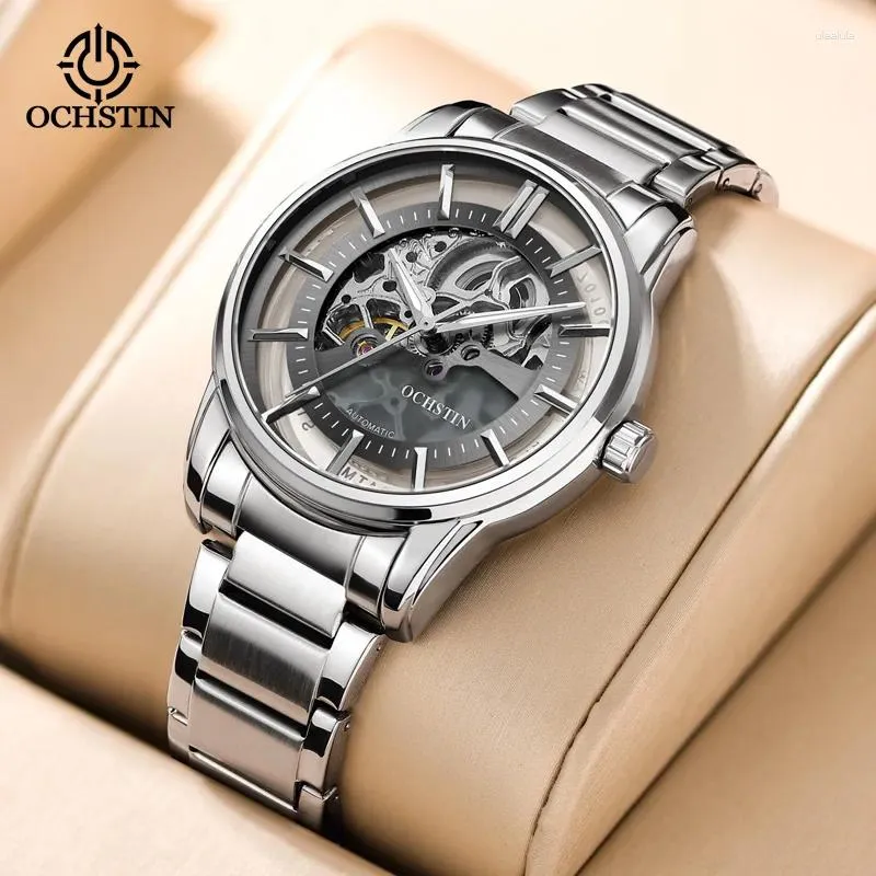 Wristwatches Original Brand OCHSTIN Watch Men s Automatic Mechanical High end Luxury Hollowed Out Dial Design