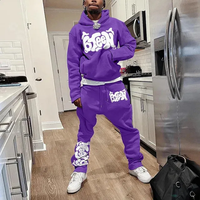 福袋 公式 3D DHgate.com:Mens Printed Casual - Set Tracksuit Hoodie Clothing