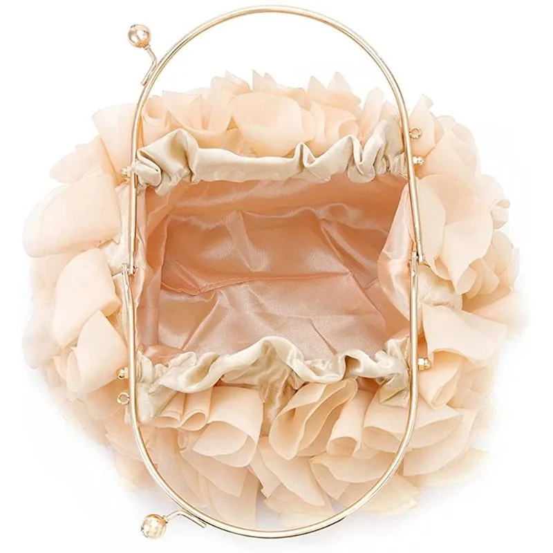 Floral Clutch Purses Women Satin Fr Evening Bag Female Elegant Party Prom Handbags Bridal Wedding Crossbody Shoulder Bag T2FU From 25 97 DHgate