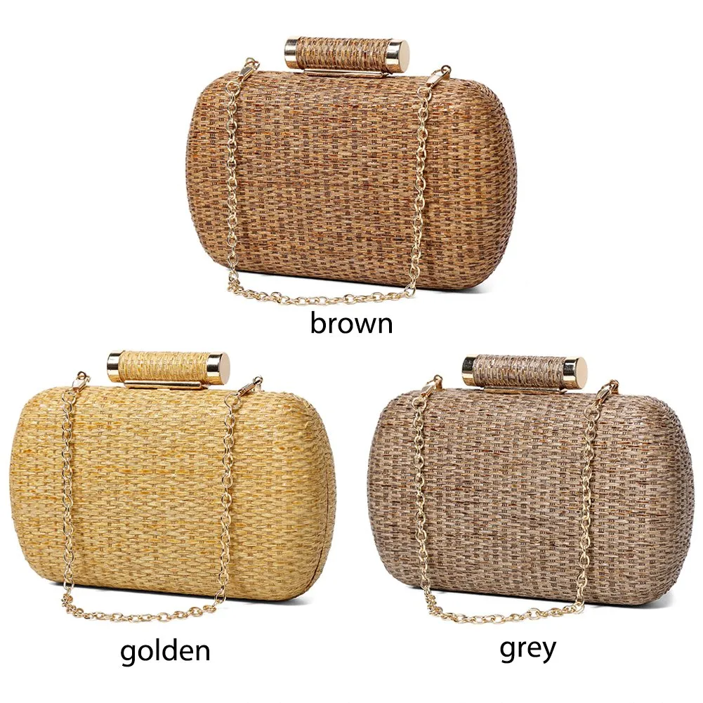 Wicker clutch purse hotsell