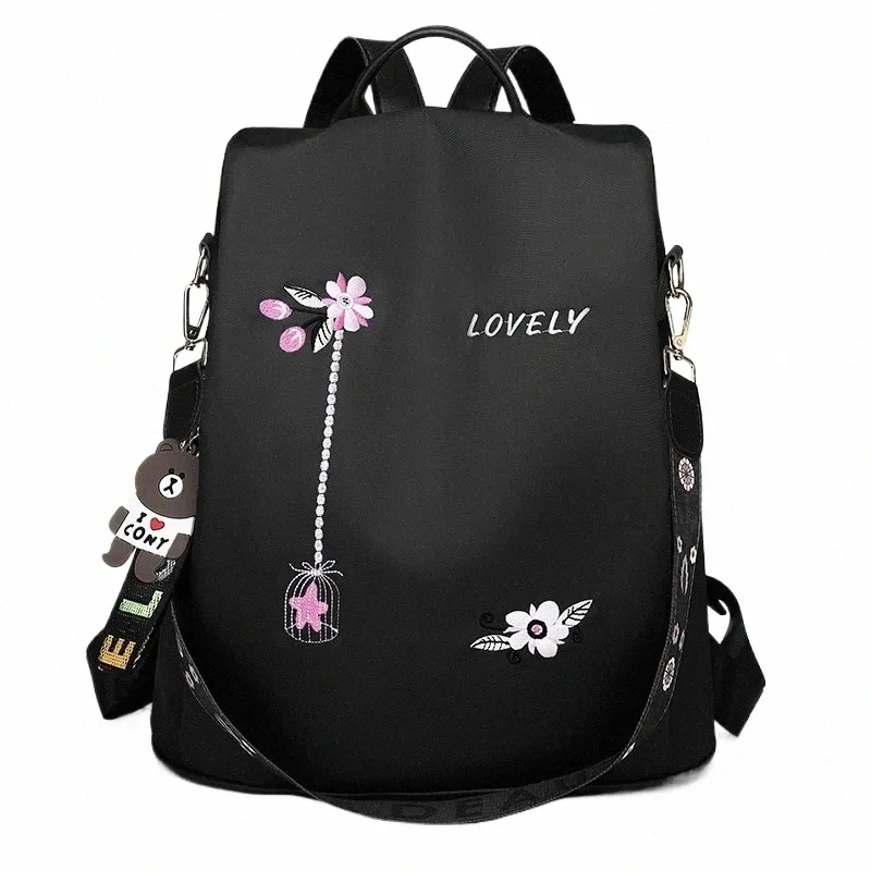 Waterproof Oxford Backpack for Women Anti-Theft Design, Large Capacity  School Bag, Stylish Print, High Quality