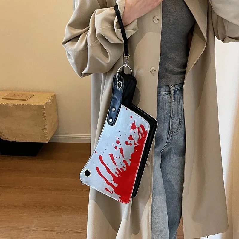 Leather Crossbody Purses for Women Unique Knife Shaped Top Handle Bags in 2024