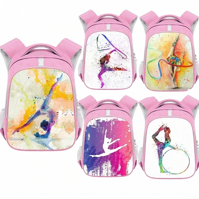 Rhythmic Gymnastics Backpack for Girls 13-16 Inch, Large Capacity Dance  Bag, Travel School, Printed Design, Athlete Gym Bag