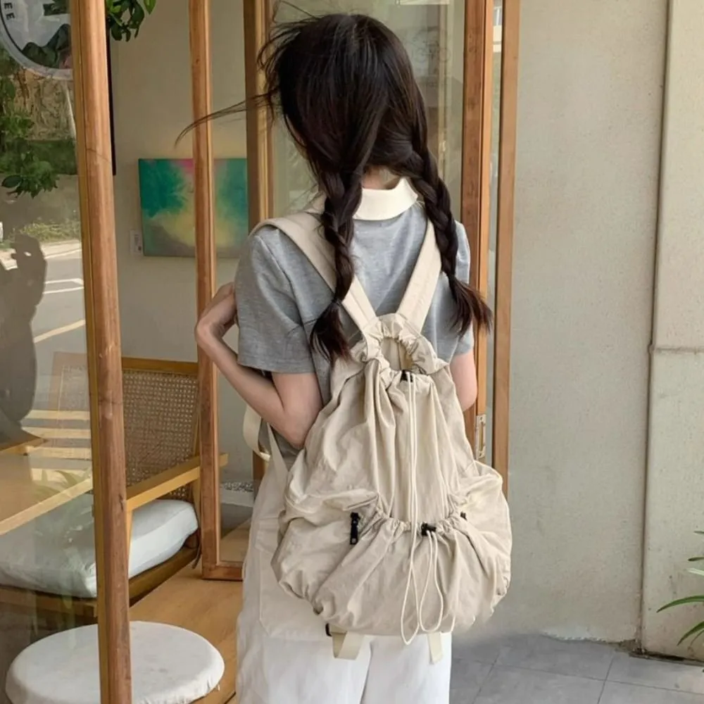 DHgate.com:Summer Nylon Drawstring Backpack: Soft & Roomy