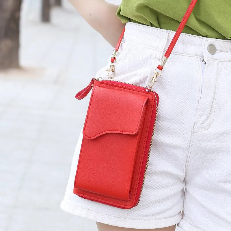 CHOLISS Small Crossbody Bag For Women - Vegan Leather Phone Purse With Wristlet & Guitar Strap - View #8