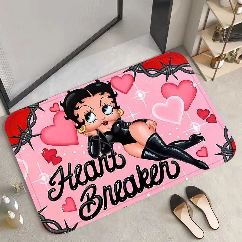 Living Room Cartoon B-Bettys Boops Entrance Doormat, Kitchen Mats