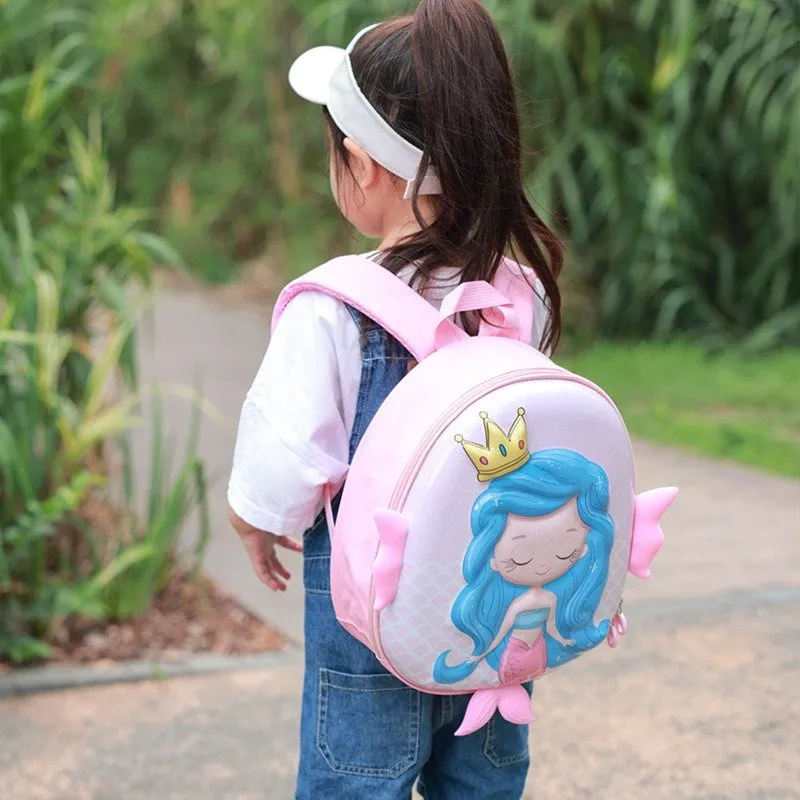 Cute Mermaid Backpack For Girls EVA Eggshell Childrens Schoolbag Kindergarten Bookbag For 2 5 Years Old Waterproof School Backpack From Dazzleclutch 16.58 DHgate.Com