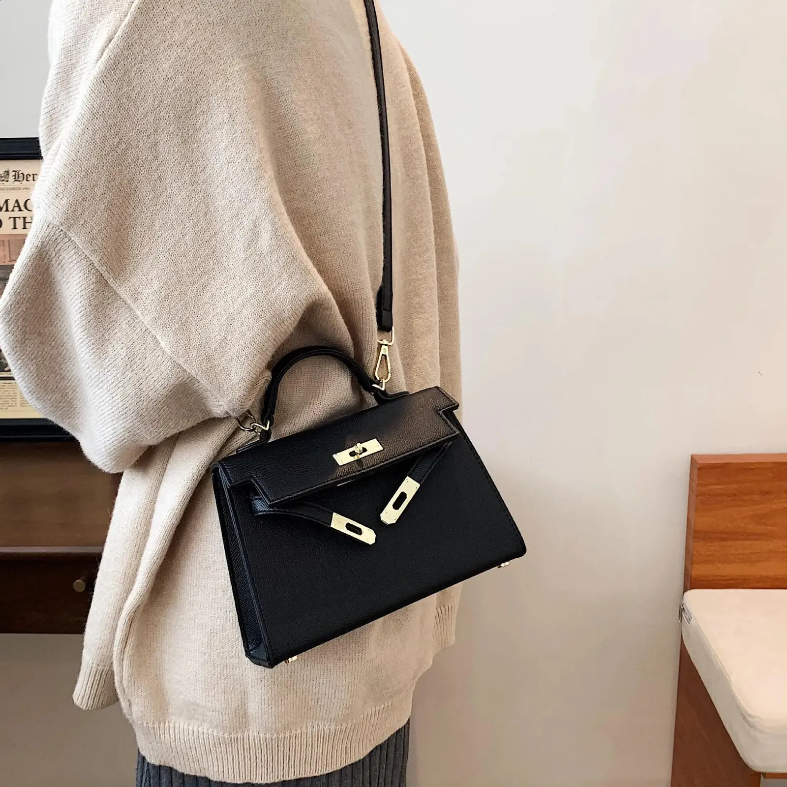 Kara leather expandable crossbody bag sale