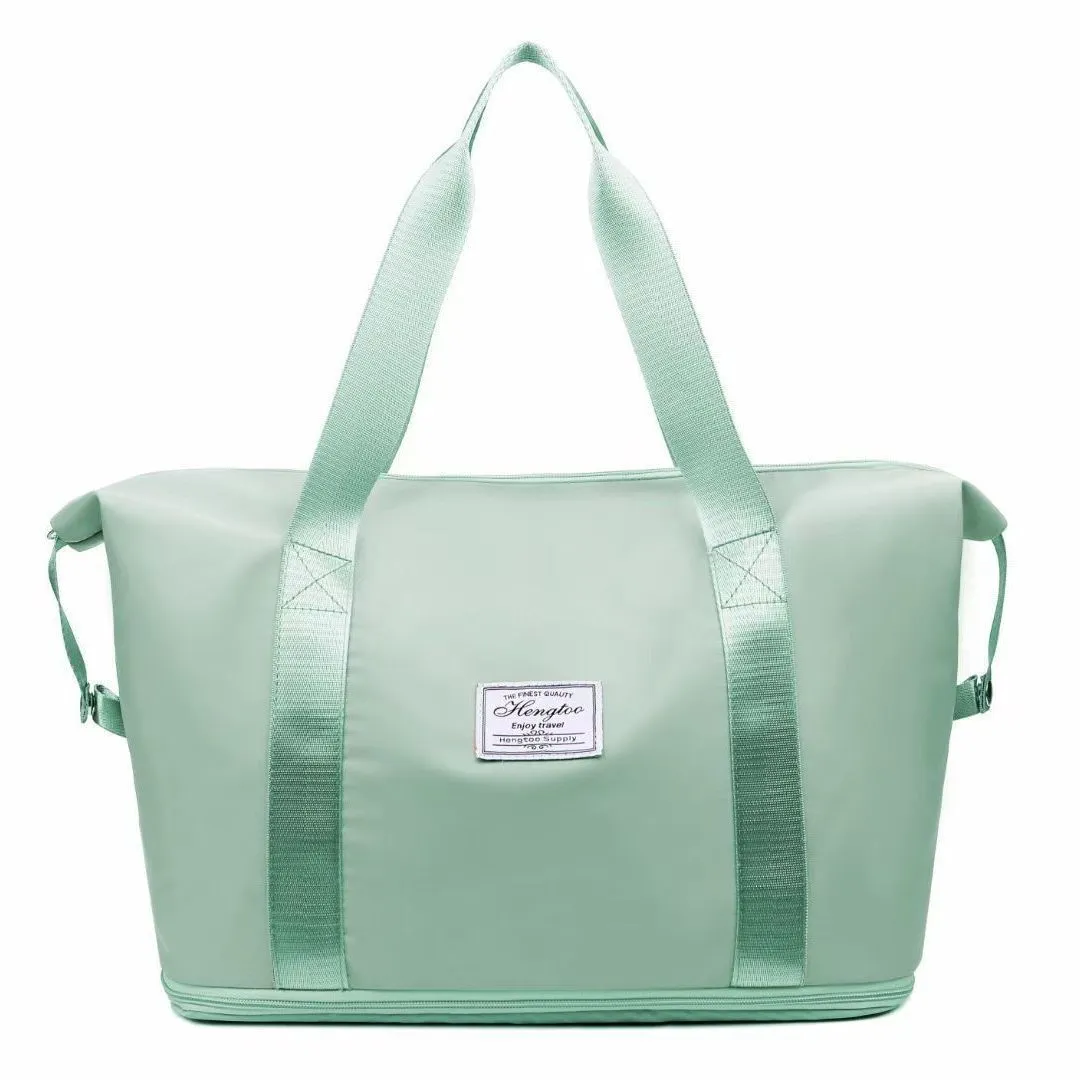 LANBX Borsa Da Viaggio E Palestra Donna Large - Impermeabile Con Tasca Bagnata, 55x27x18cm - Leggera Per Weekend, Aereo E Sport