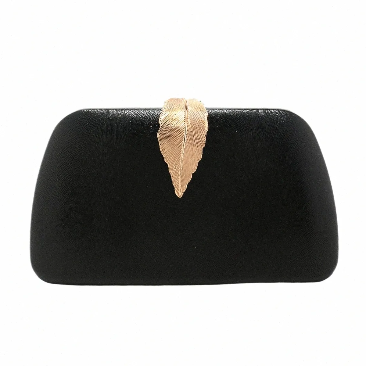 Elegant Golden Leaf Clutch Women's Evening Bag, Stylish Chain Shoulder  Bag, Wedding Party Handbag, New Arrival