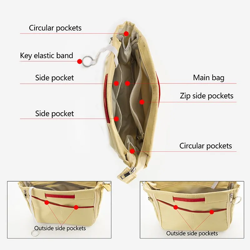 Luxury bag organizer hotsell