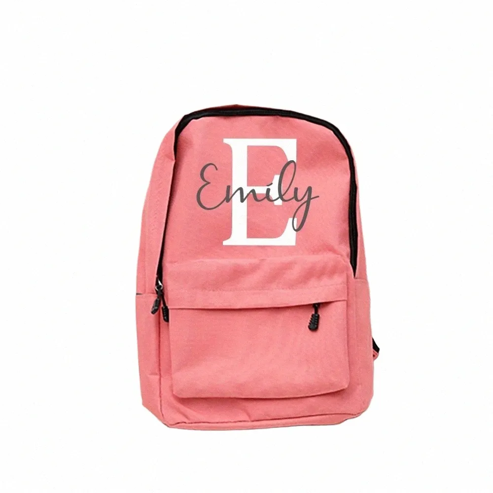 Girls Pink Jansport Backpack With Initial With Name Nursery Child Pre School Rucksack For Students Back To School Gift 21O1 From Compactcrossbody 17.26 DHgate.Com
