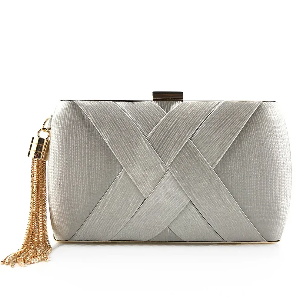 Leather Clutch Hard Shell Clutch Bag Gold Evening Bags