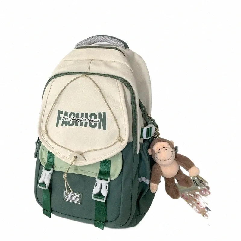 Vibrant Color Matching Nylon School Backpack High Capacity Stylish 2024 Letter Print Bags For Boys And Girls From Trendytotette 34.26 DHgate.Com