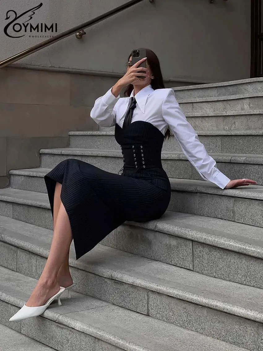 chinese dress ladies NOI-H4087 BLACK CONTRAST NECKTIE DRESS – Coats and co