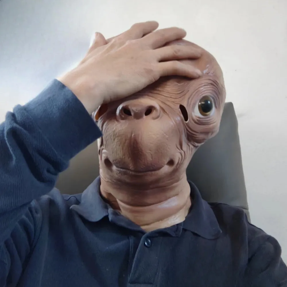 Realistic Alien Mask: Full Head Halloween Masks for Creepy Cosplay ...