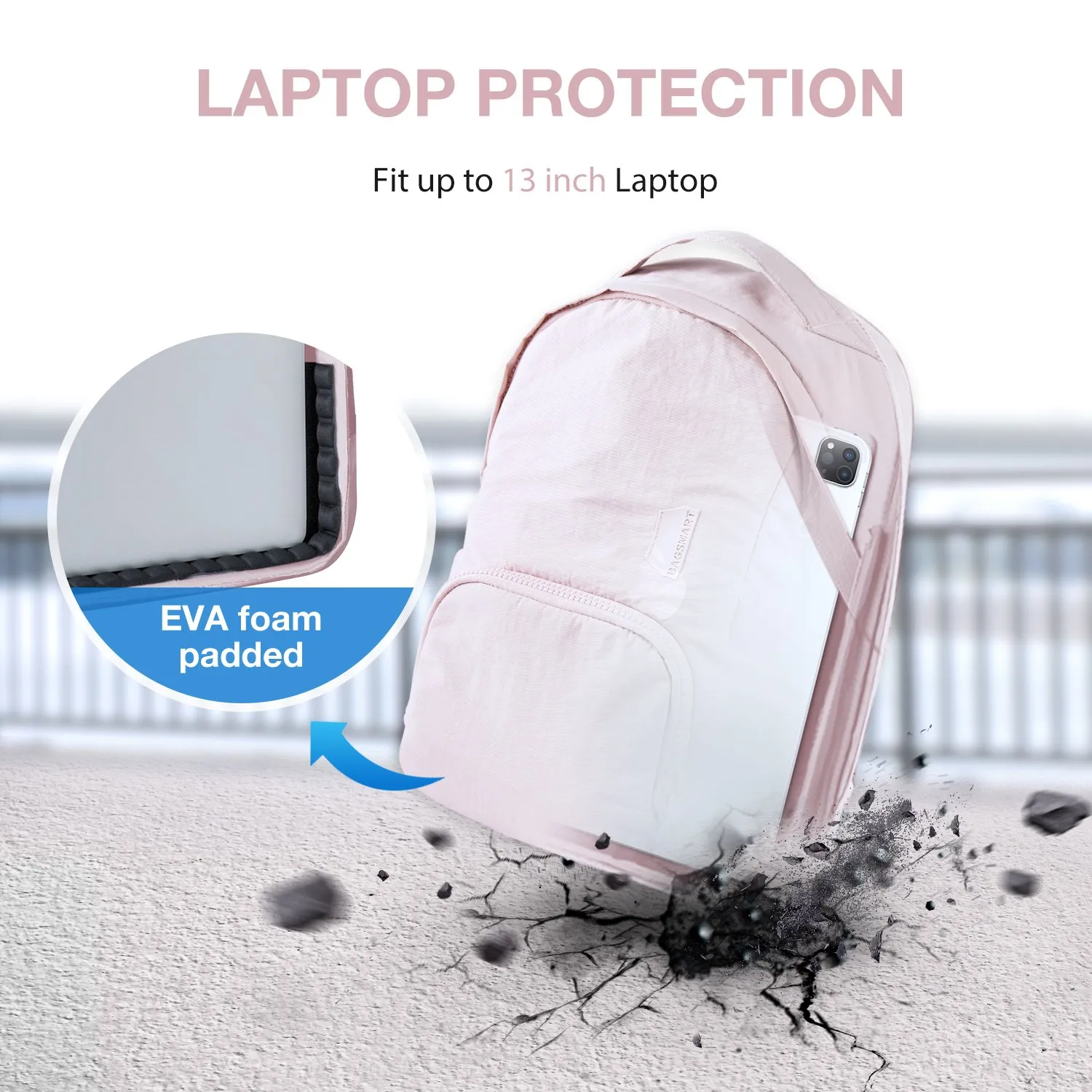 Women s Anti theft Backpack Small Travel School College Laptop Backpack with USB Port Water Resistant Cute Backpacks Fits 13 inch Notebook Black