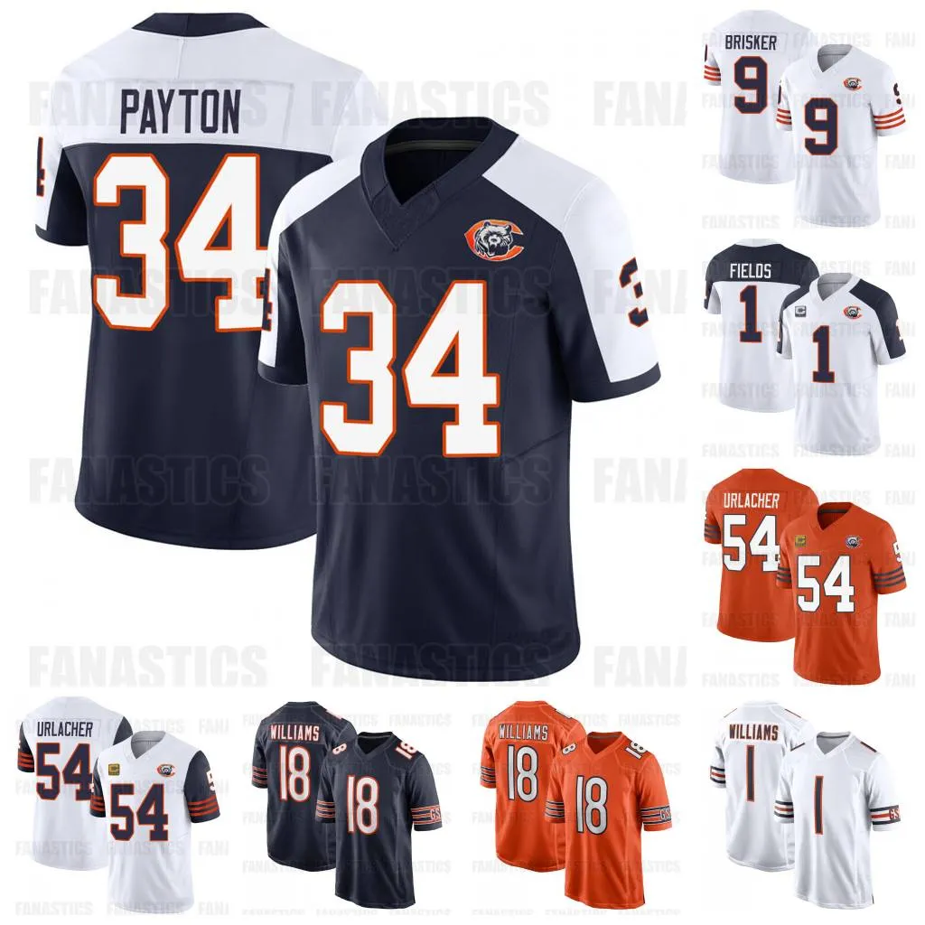 Bears Custom Football Jerseys Design Your Own Caleb Williams Jersey for Men Breathable Quick drying