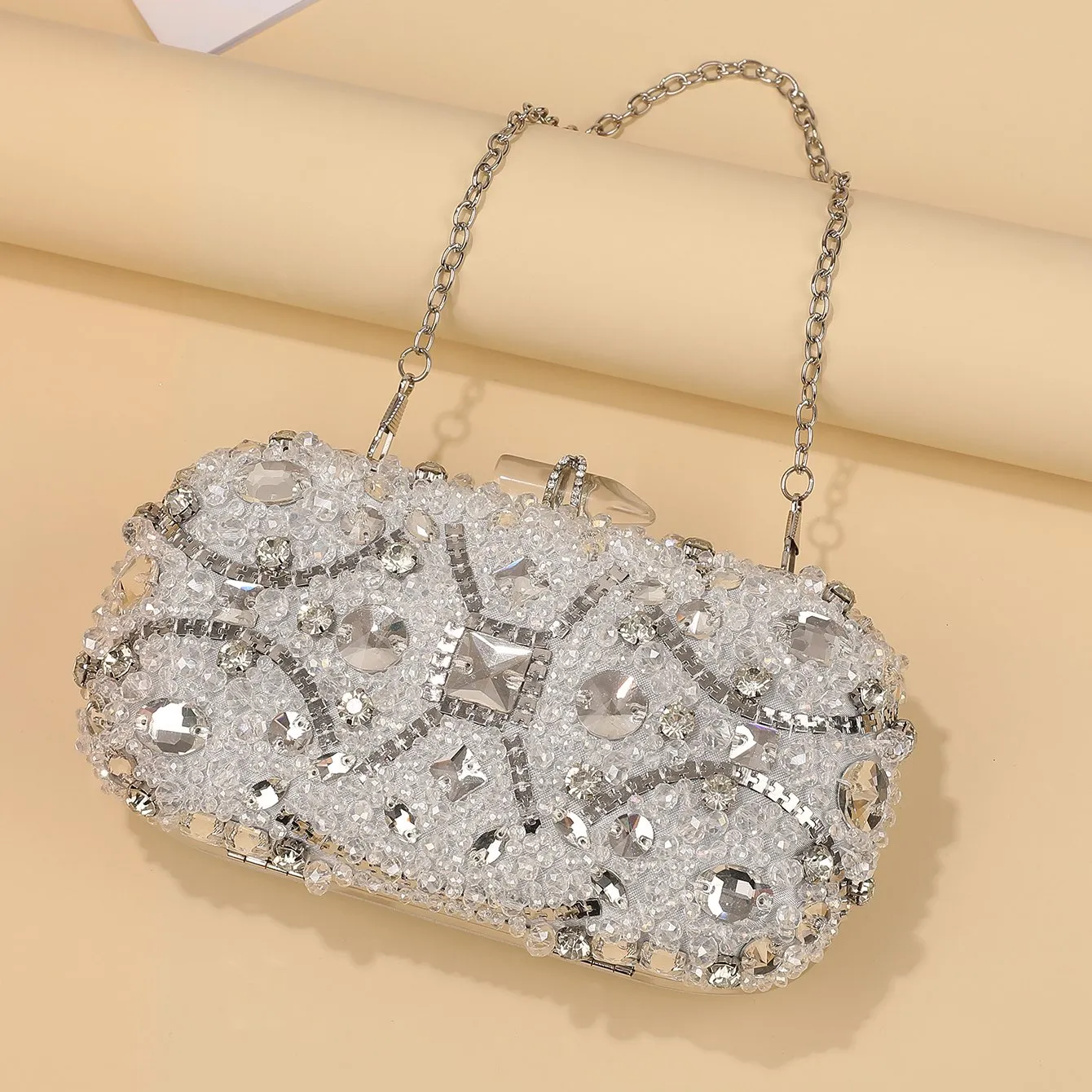 Rhinestone clutch evening bag sale
